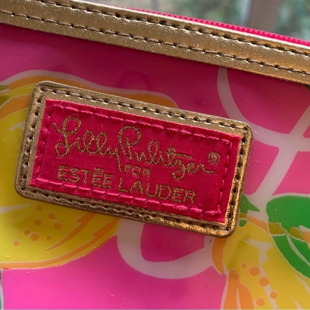 Lilly Pulitzer For Estee Lauder Lemon Cosmetic Bag